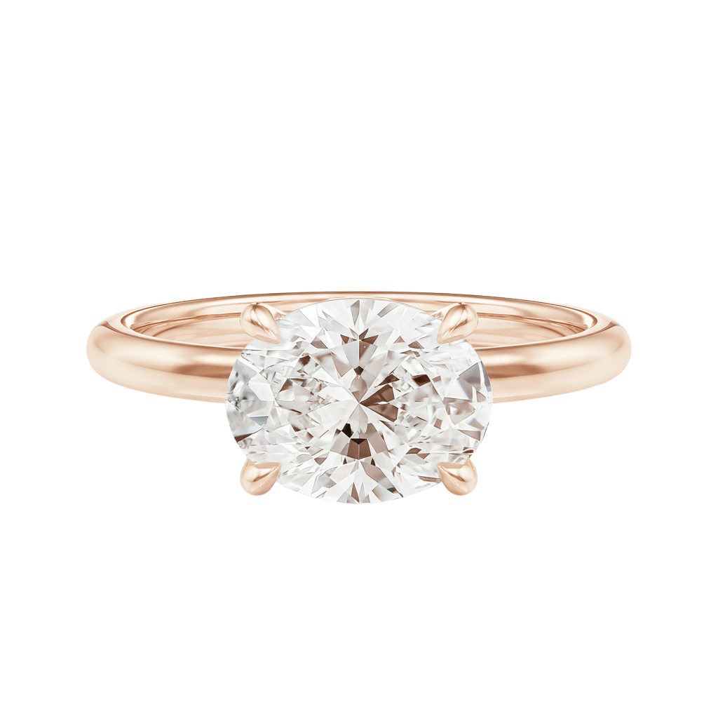 Meridian - Oval - Rose Gold - Plain