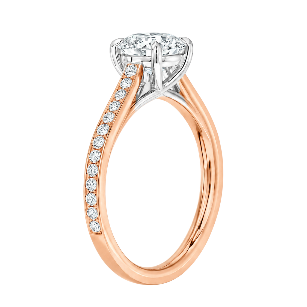 Basilica - Pear - Rose/White Tone - Pavé