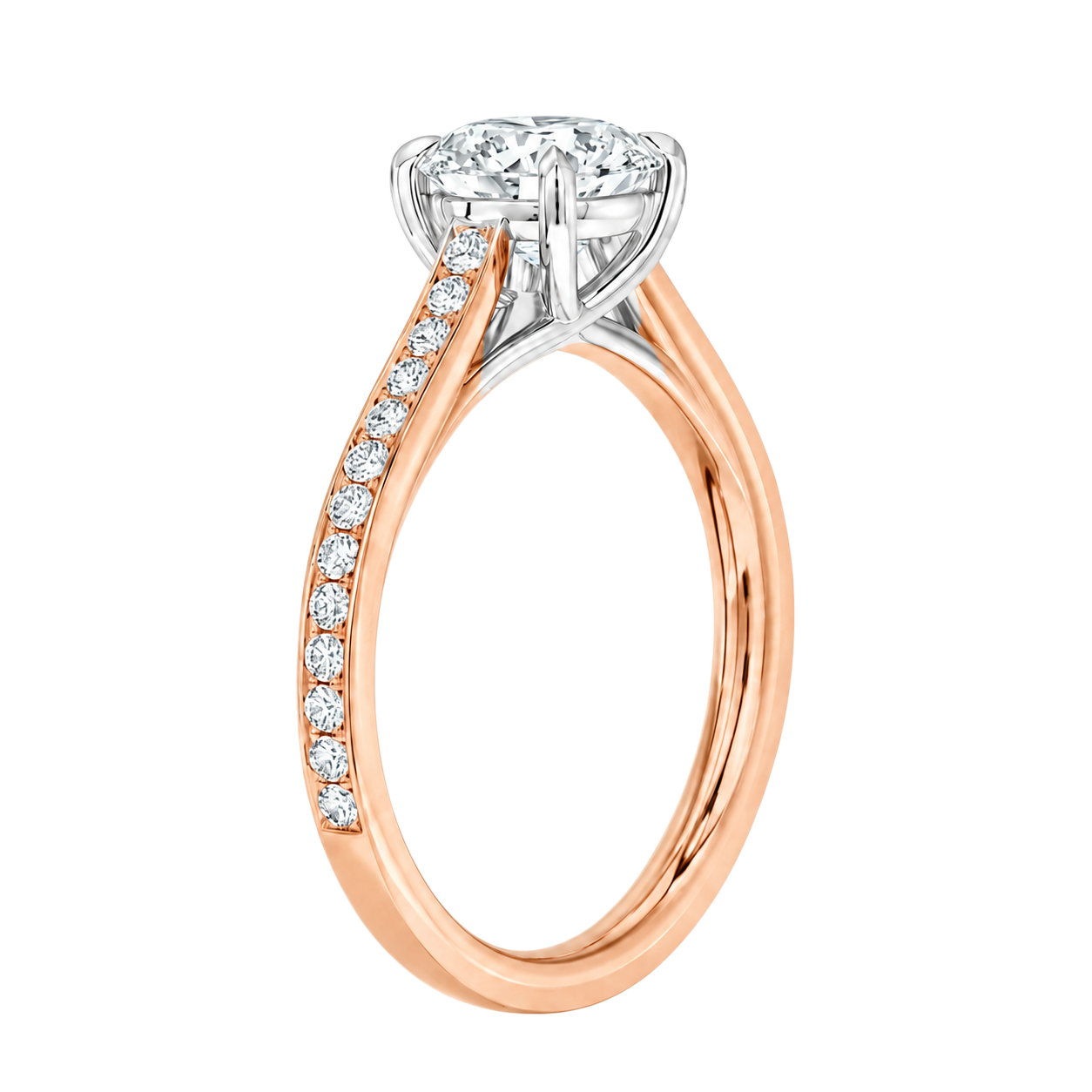 Basilica - Pear - Rose/White Tone - Pavé