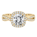 Braid - Cushion - Yellow Gold - Channel