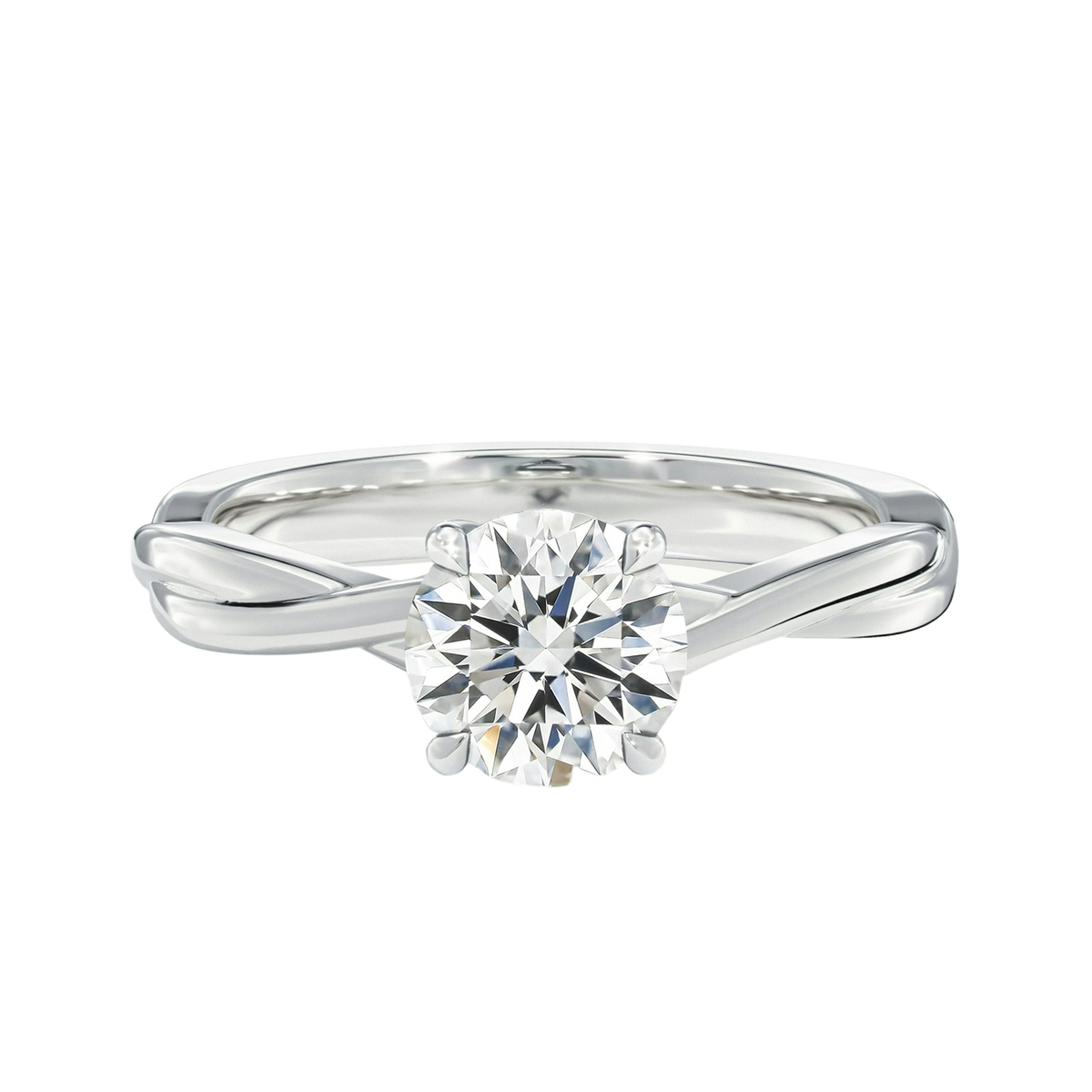 Wreath - Round - Platinum - Plain