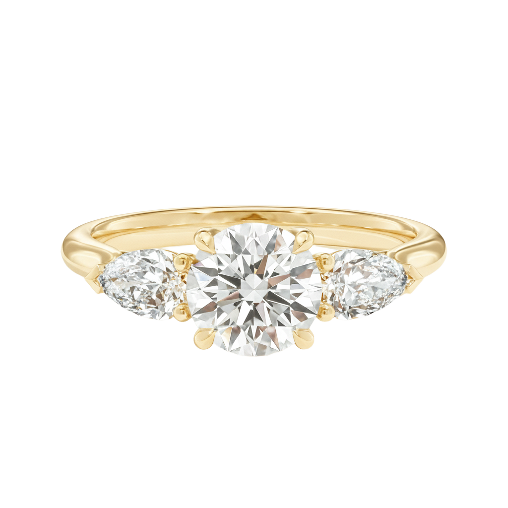 Halcyon - Round - Yellow Gold - Plain