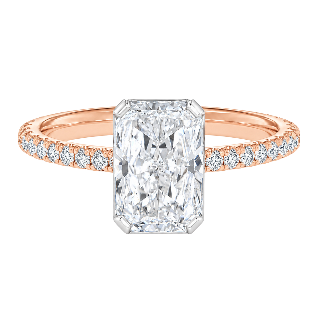 Solenne - Radiant - Rose/White Tone - Pavé