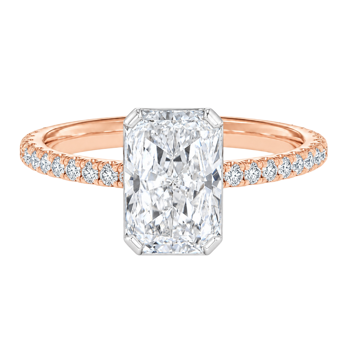 Solenne - Radiant - Rose/White Tone - Pavé
