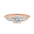 Halcyon - Round - Rose Gold - Plain