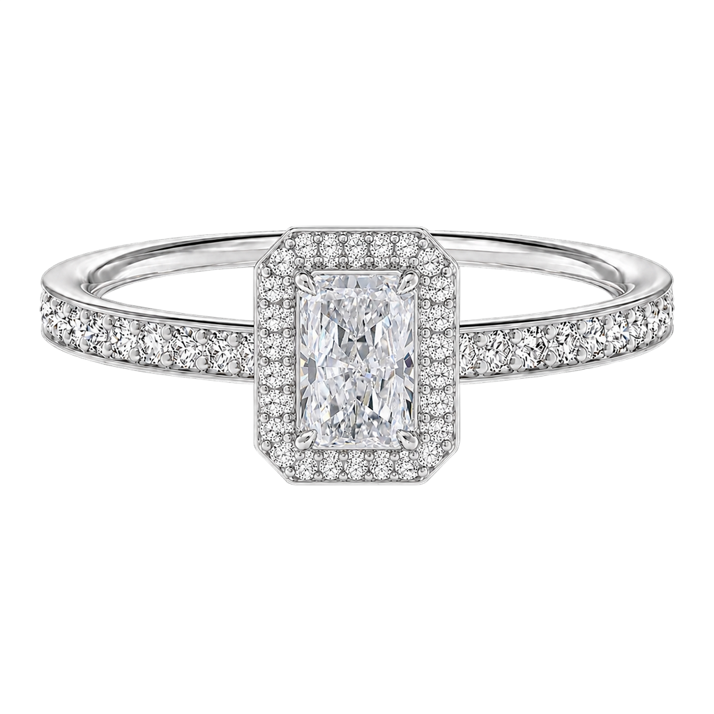 Deneuve - Radiant - Platinum - Pavé