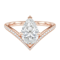 Blaire - Pear - Rose Gold - Pavé