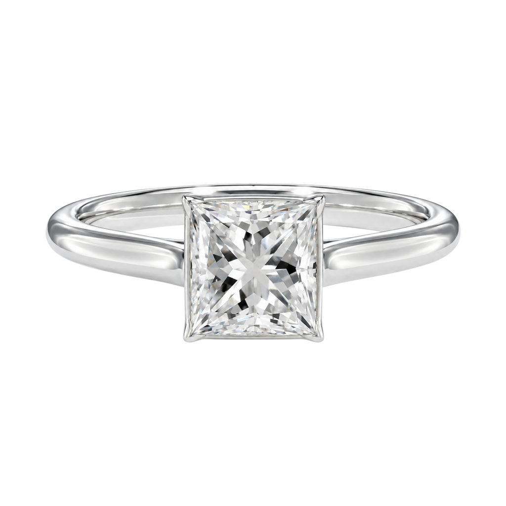 Solenne - Princess - Platinum - Plain