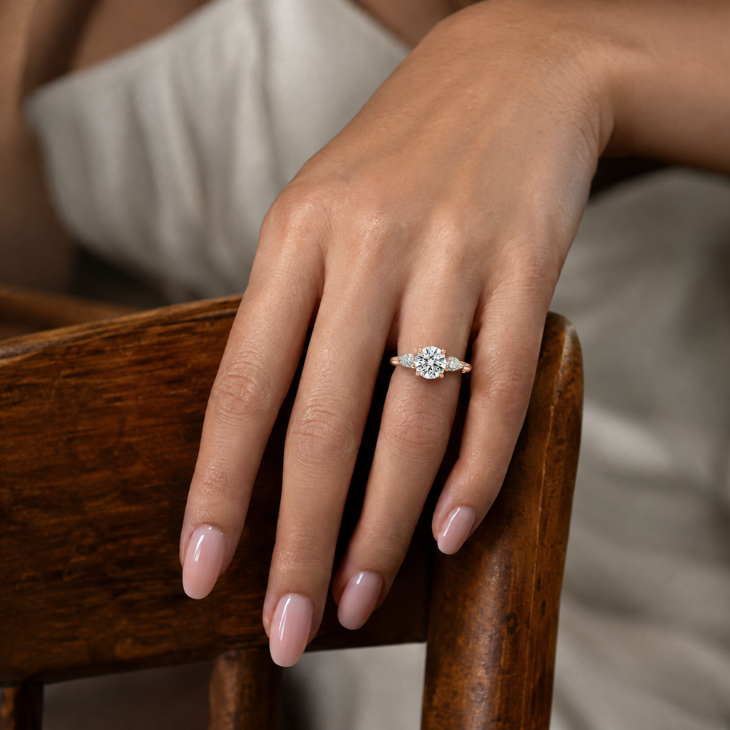 Halcyon - Round - Rose Gold - Plain