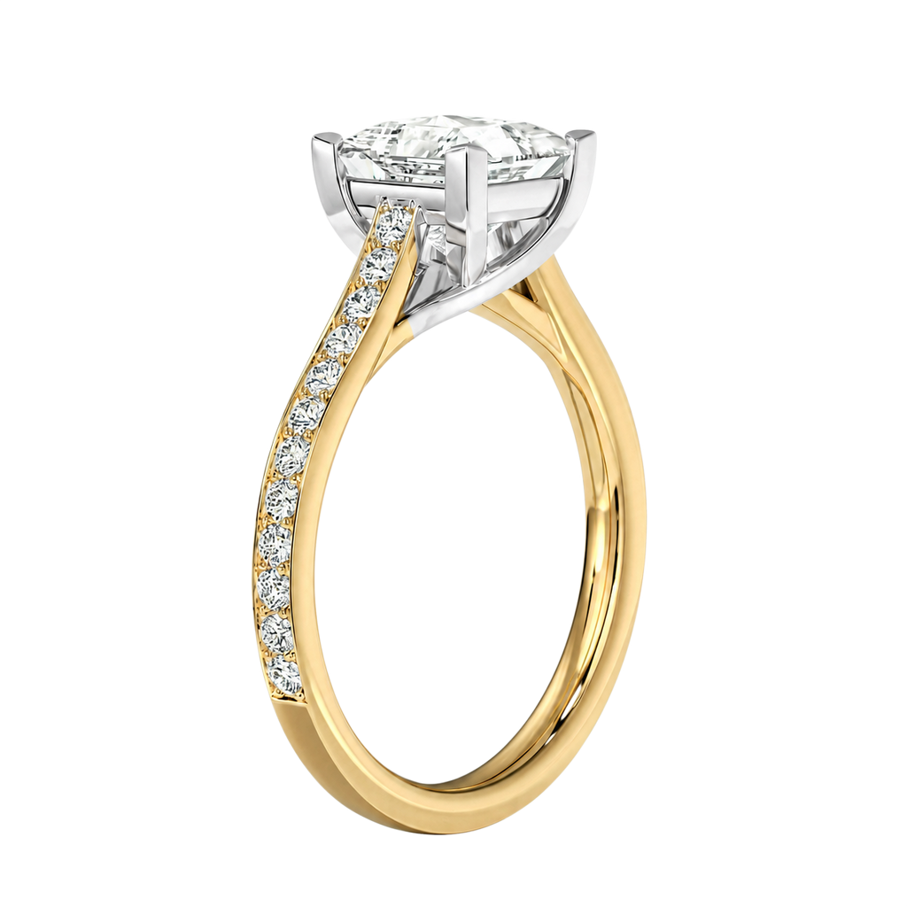 Basilica - Princess - Yellow/White Tone - Pavé