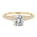 Lumiere - Cushion - Yellow Gold - Channel