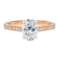 Basilica - Oval - Rose/White Tone - Pavé