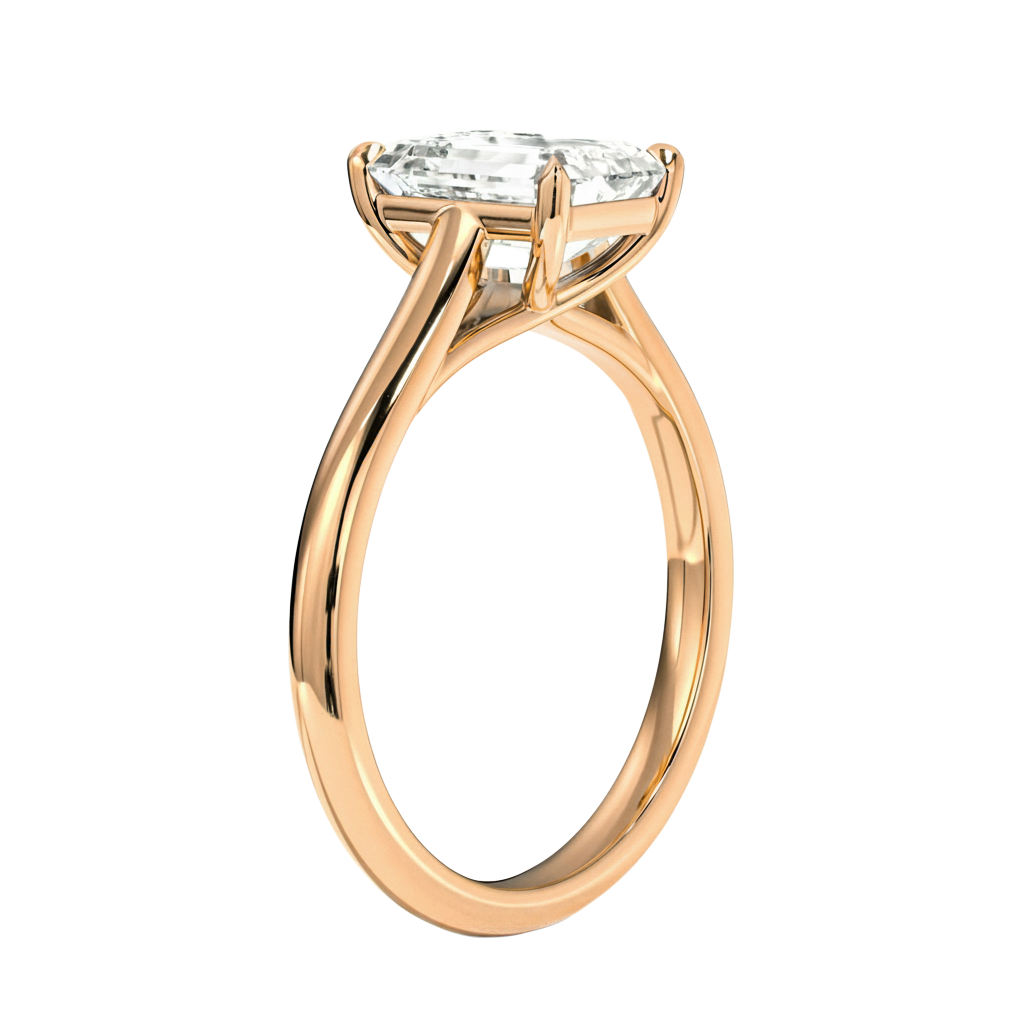 Basilica - Emerald - Rose Gold - Plain