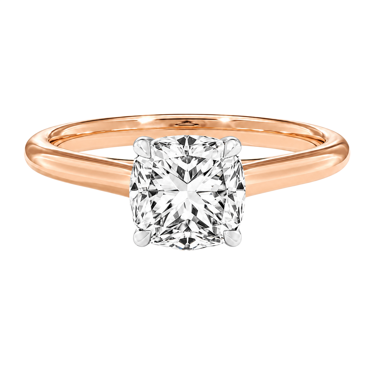 Basilica - Asscher - Rose/White Tone - Plain