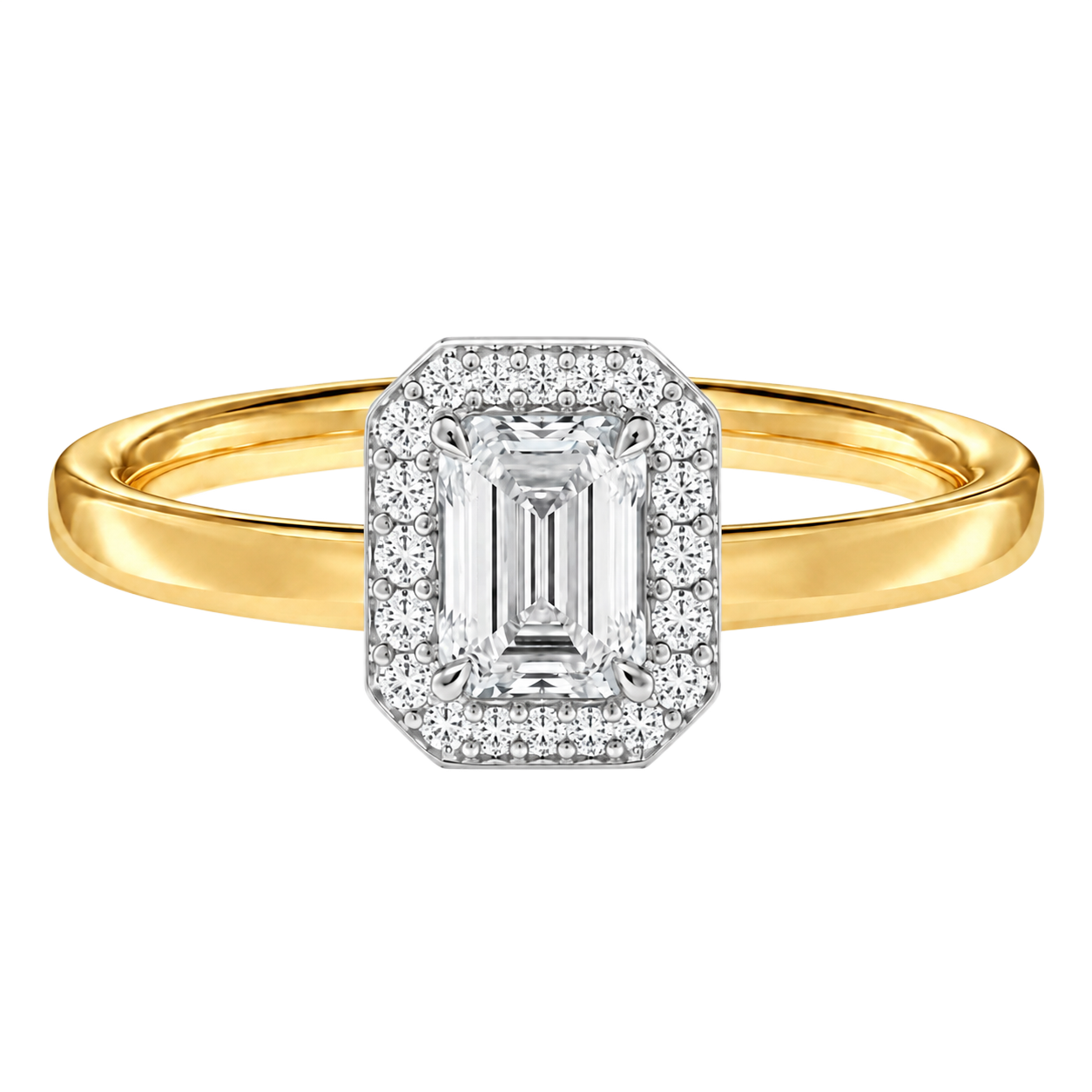 Deneuve - Emerald - Yellow/White Tone - Plain
