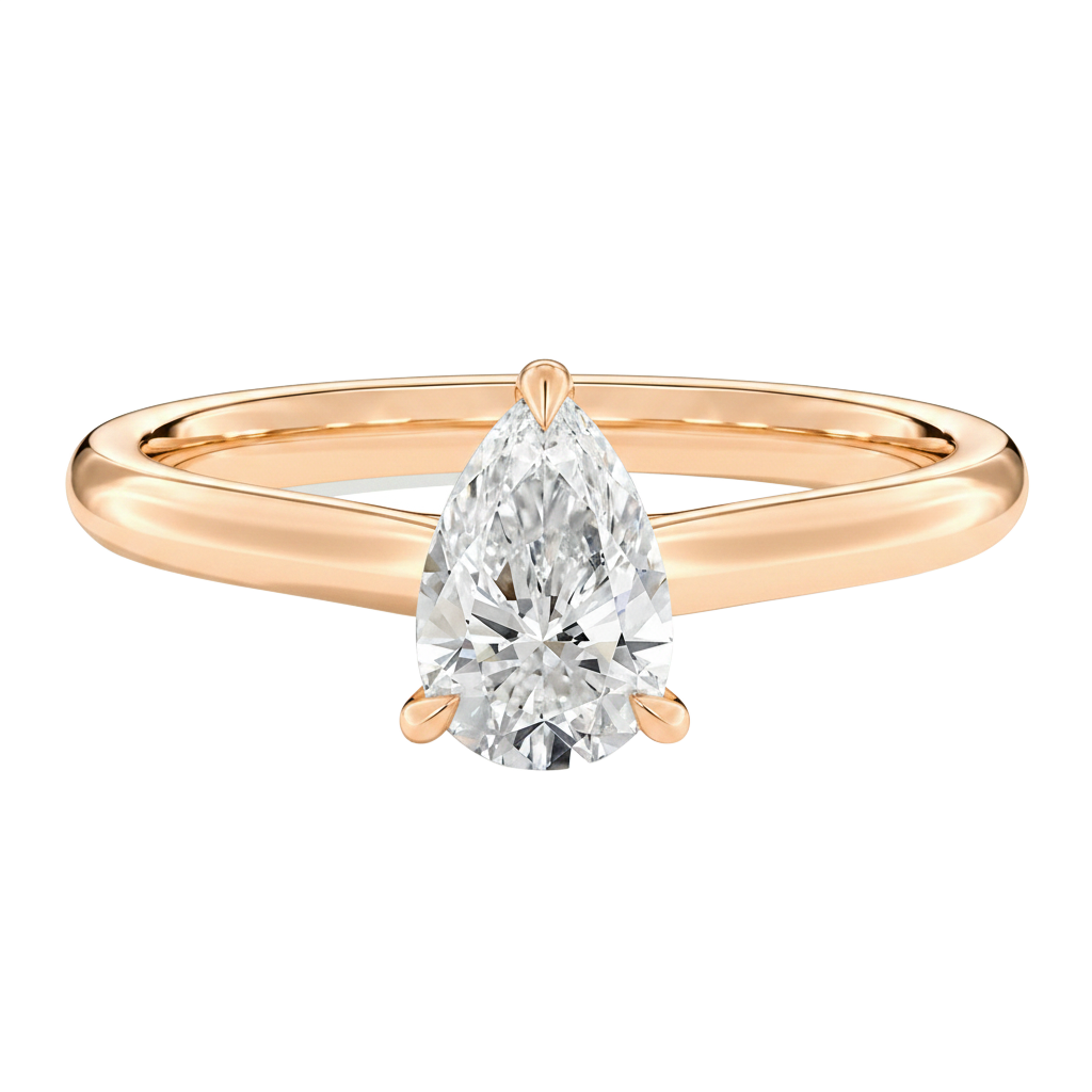 Basilica - Pear - Rose Gold - Plain
