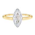 Solenne - Marquise - Yellow/White Tone - Plain
