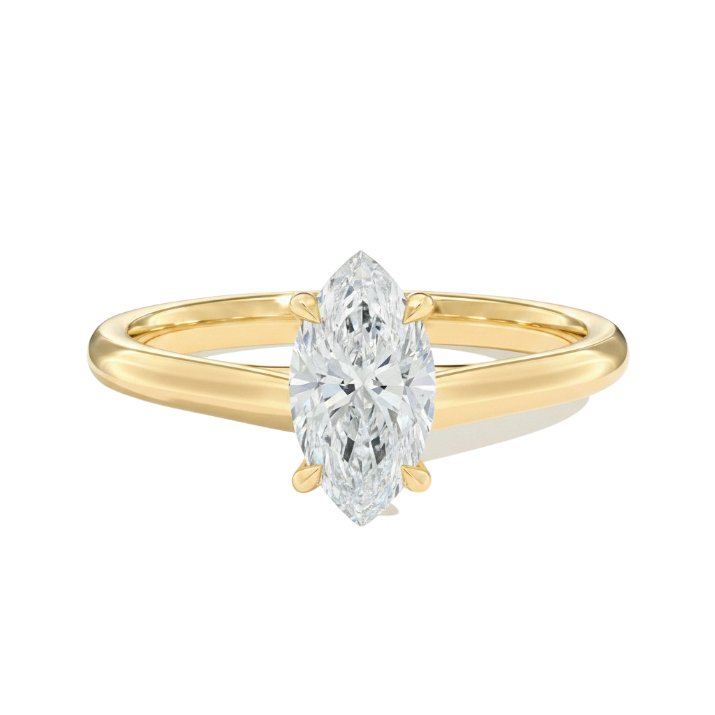 Basilica - Marquise - Yellow Gold - Plain