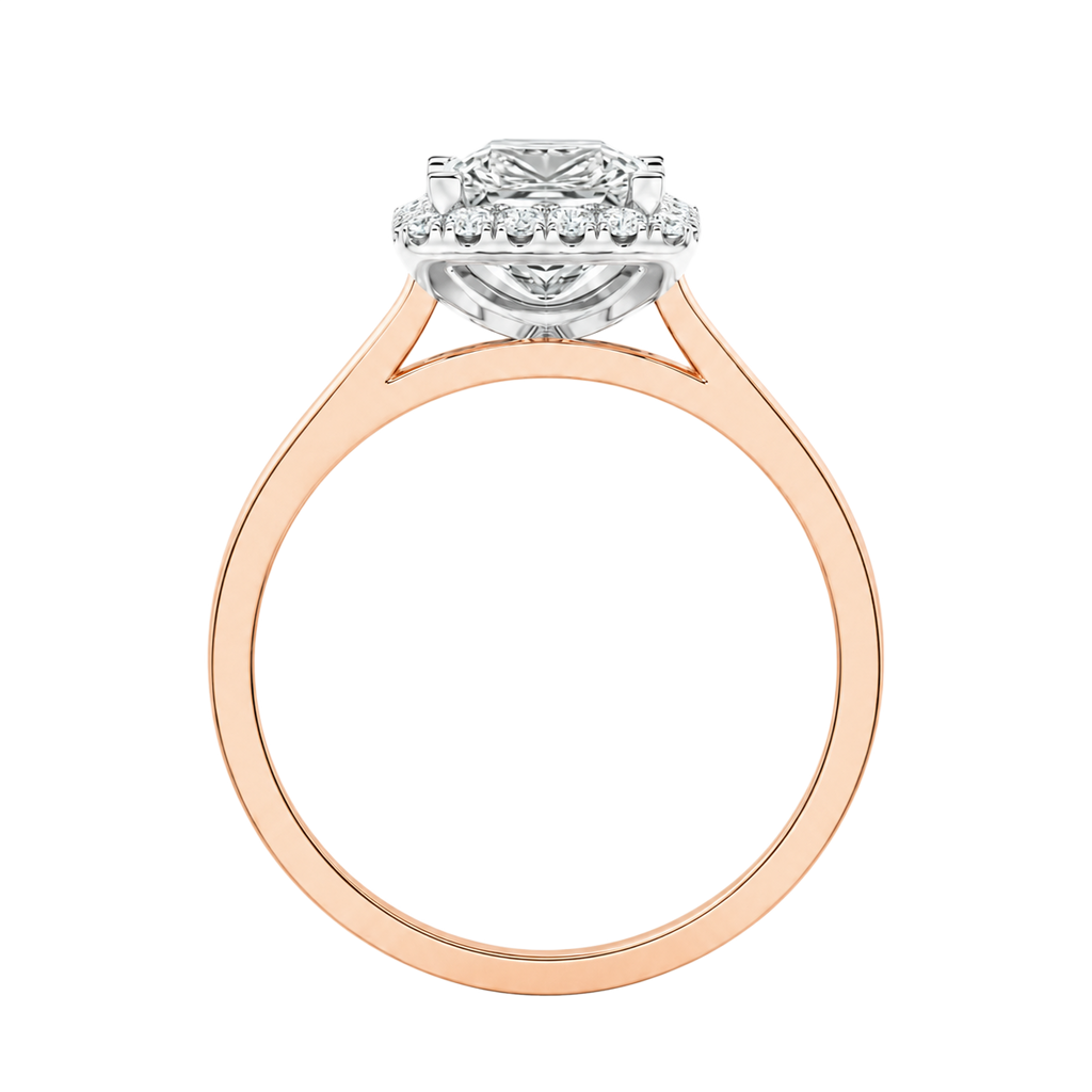 Cordelia - Asscher - Rose / White Tone - Channel