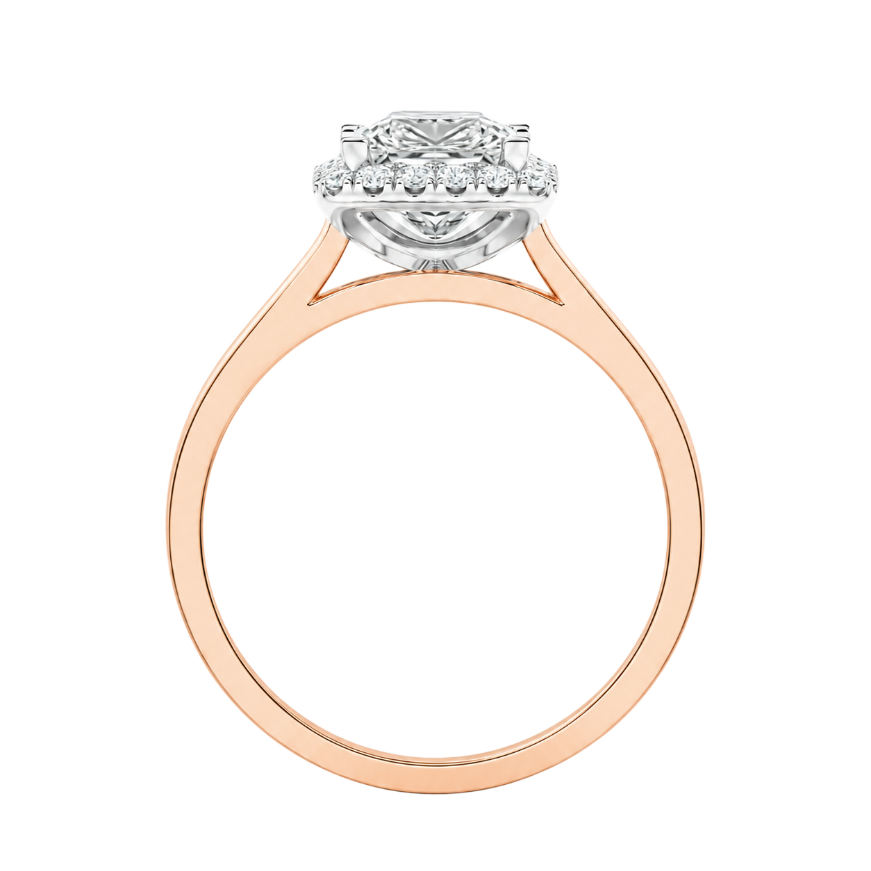 Cordelia - Asscher - Rose / White Tone - Channel