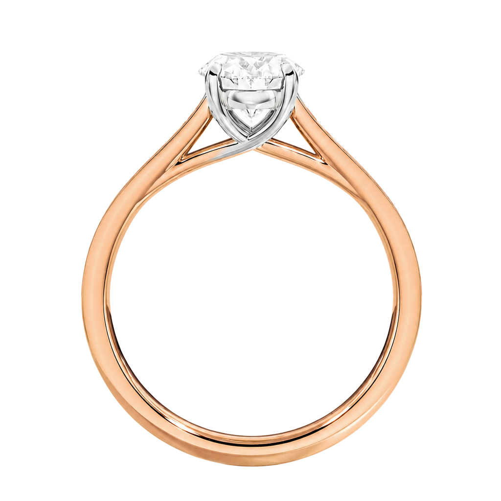 Basilica - Oval - Rose/White Tone - Pavé