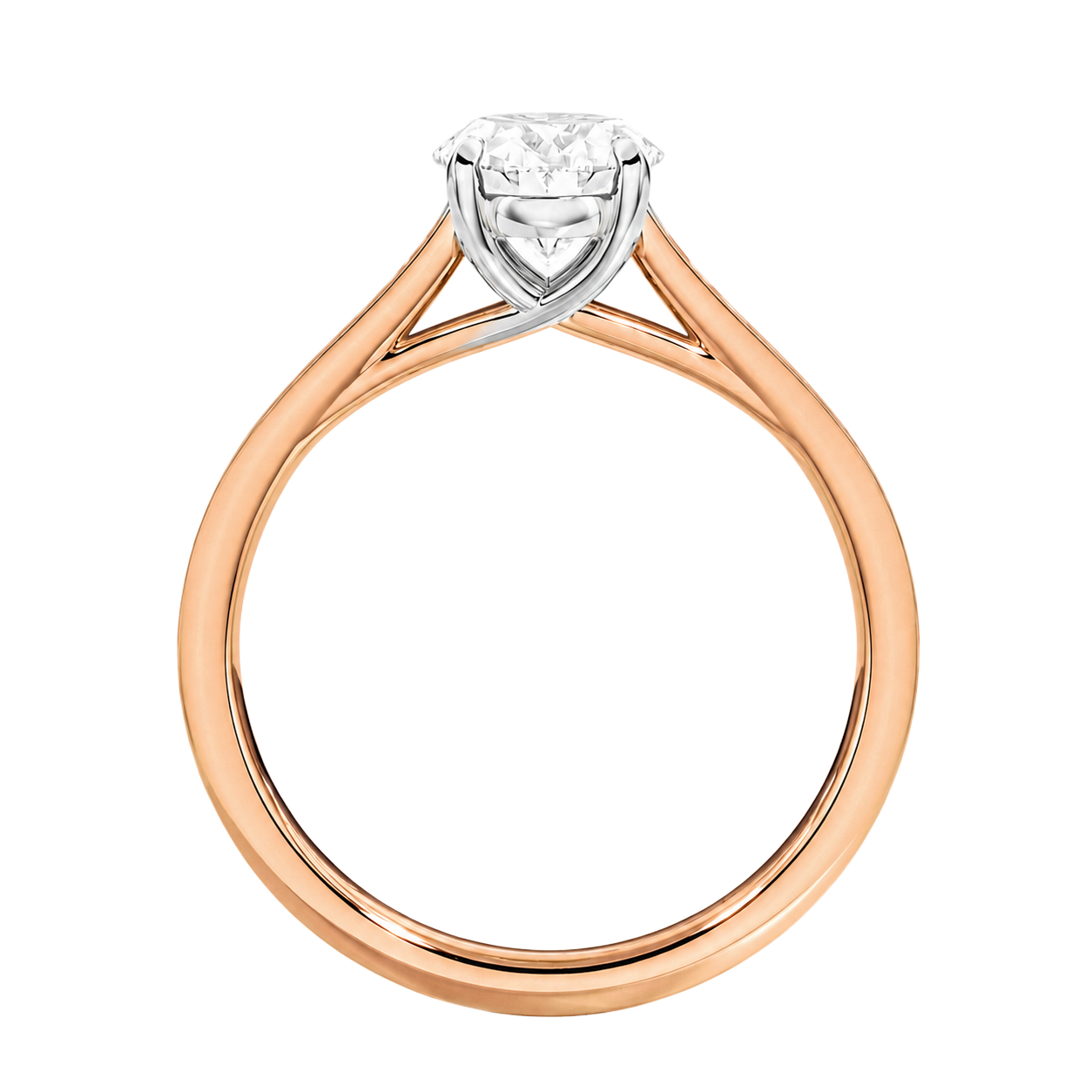 Basilica - Oval - Rose/White Tone - Pavé