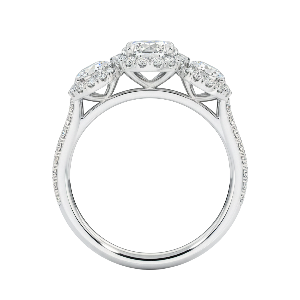 Winslow - Round - Platinum - Pavé