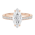 Talia - Marquise - Rose Gold - Pavé