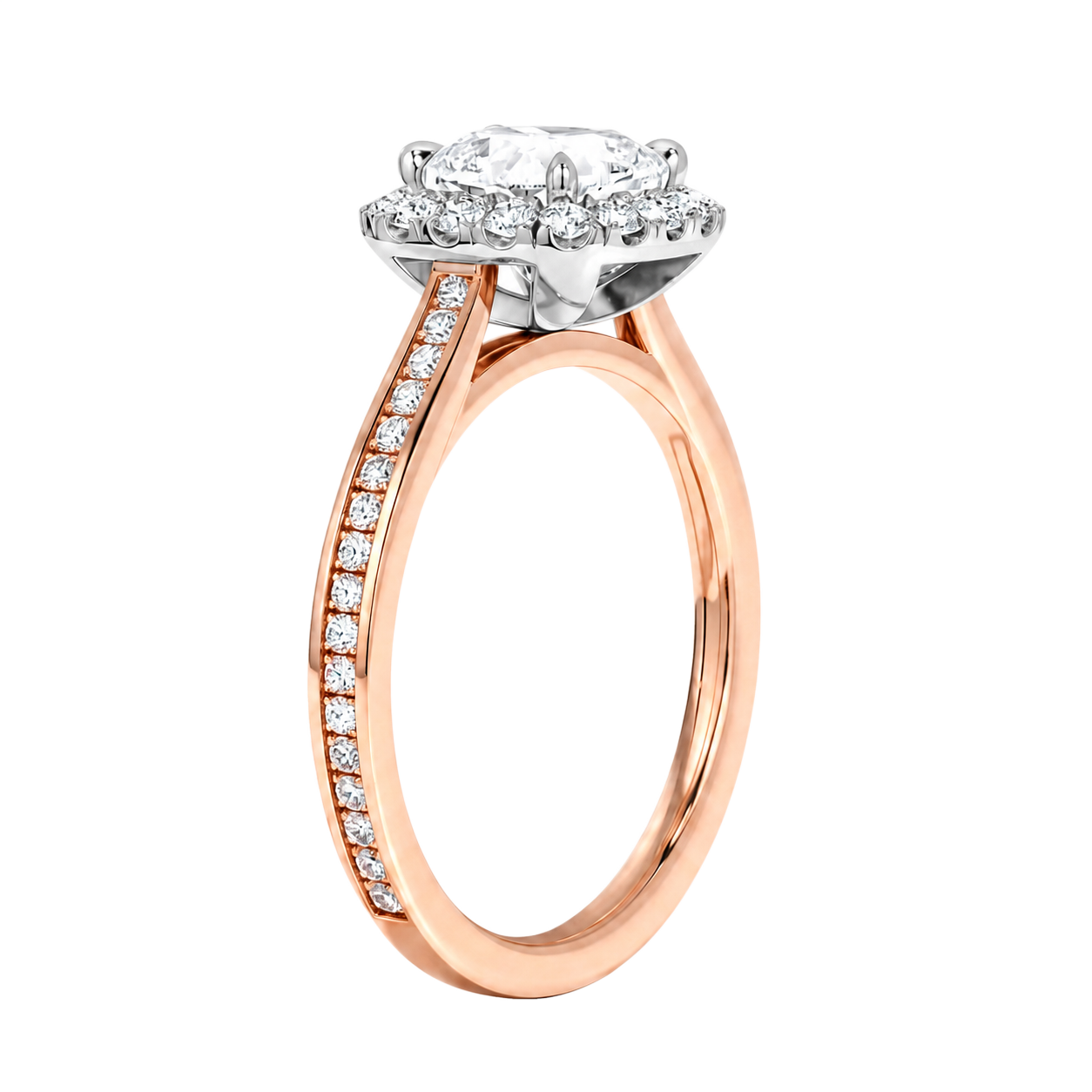 Cordelia - Cushion - Rose / White Tone - Channel