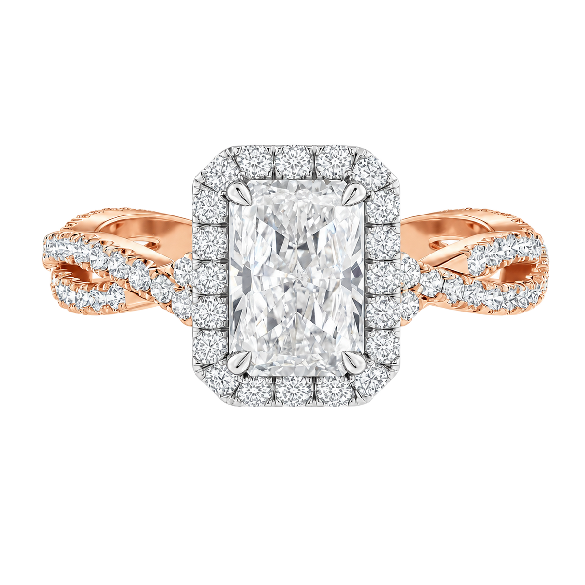 Braid - Radiant - Rose/White Tone - Pavé