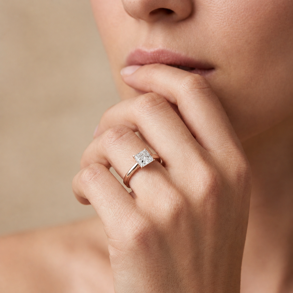 Bailey - Princess - Rose Gold - Plain