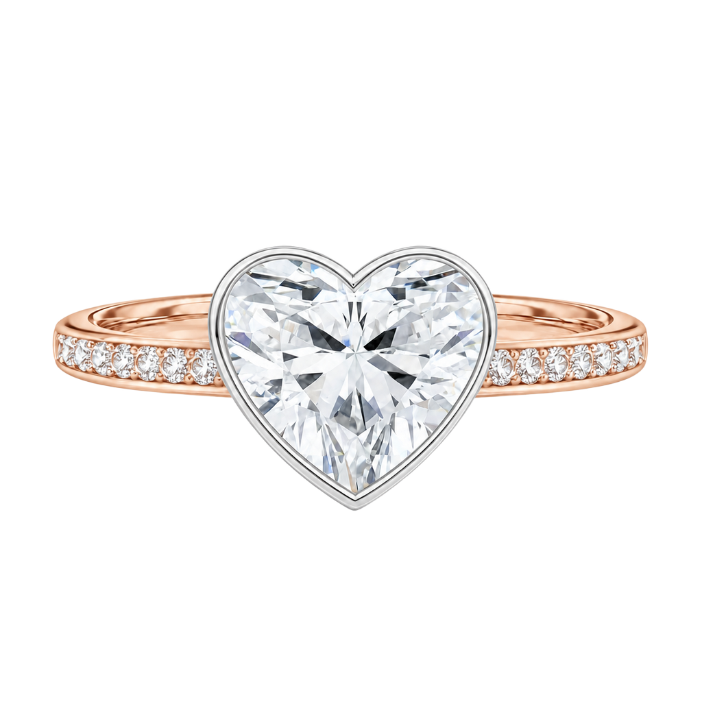 Bailey - Heart - Rose/White Tone - Channel