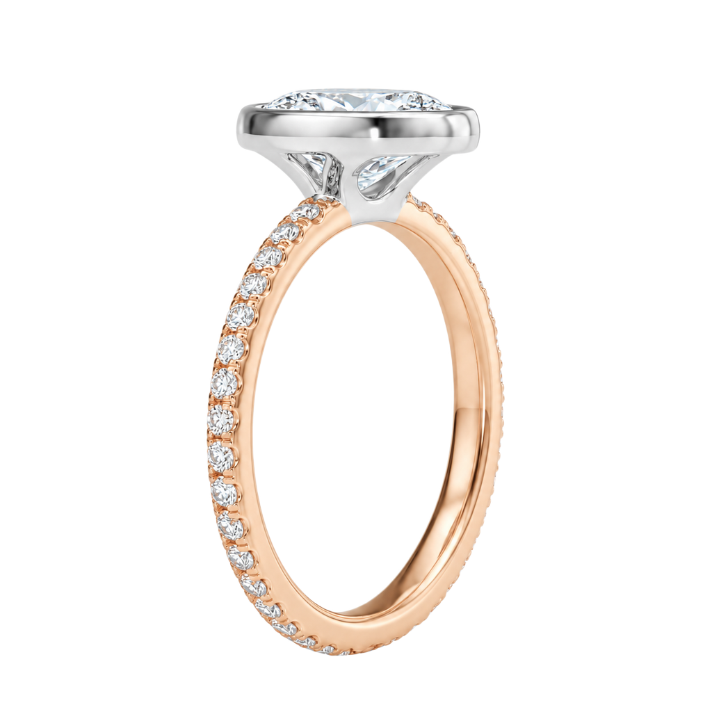 Bailey - Princess - Rose/White Tone - Pavé