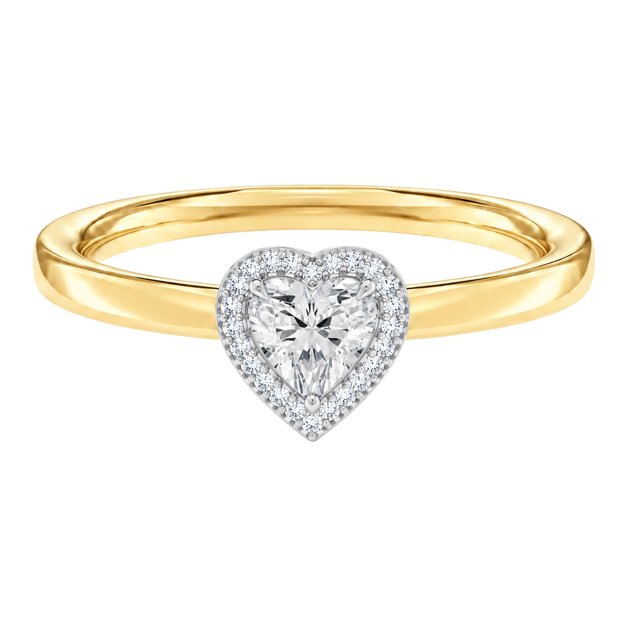 Deneuve - Heart - Yellow/White Tone - Plain