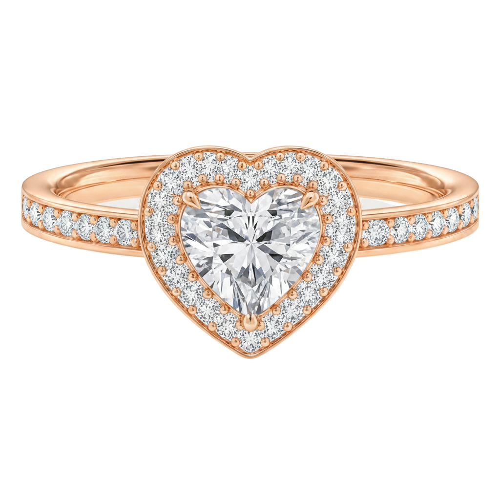 Deneuve - Heart - Rose Gold - Channel