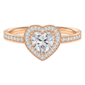 Deneuve - Heart - Rose Gold - Channel