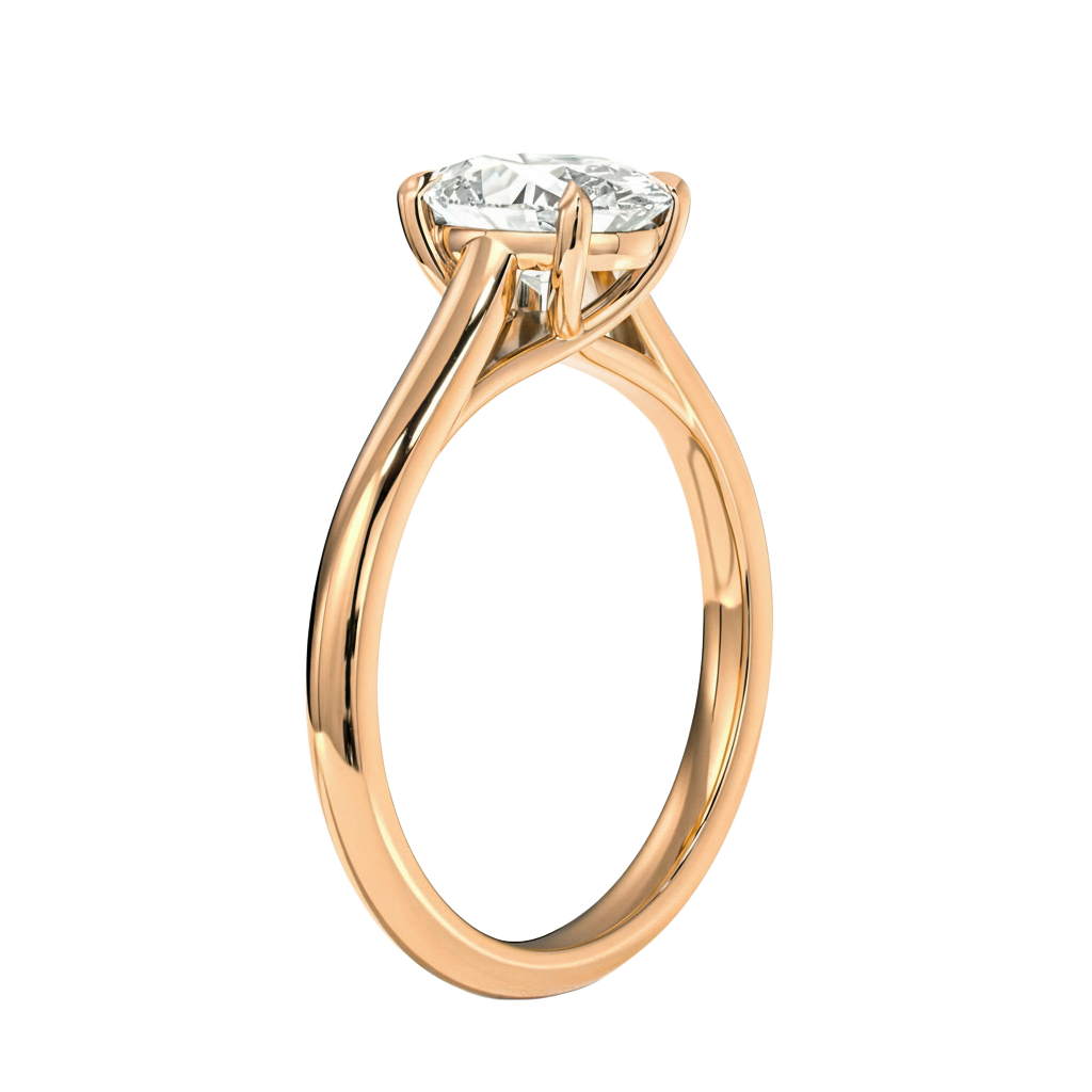 Basilica - Oval - Rose Gold - Plain