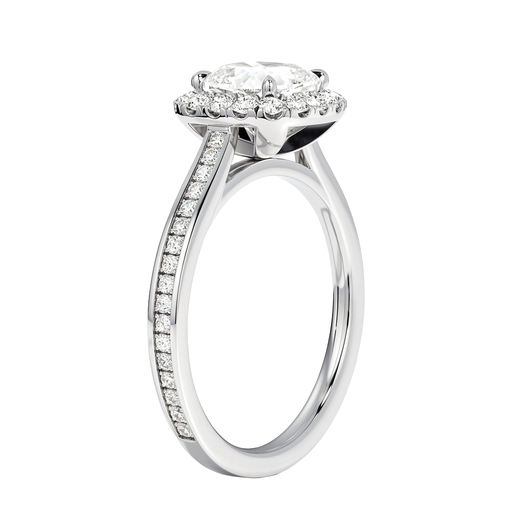 Cordelia - Cushion - Platinum - Channel