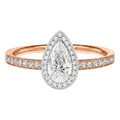 Deneuve - Pear - Rose/White Tone - Pavé
