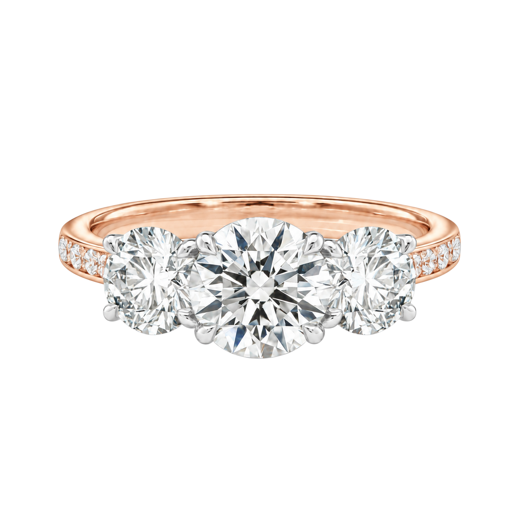 Trinity - Round - Rose/White Tone - Channel