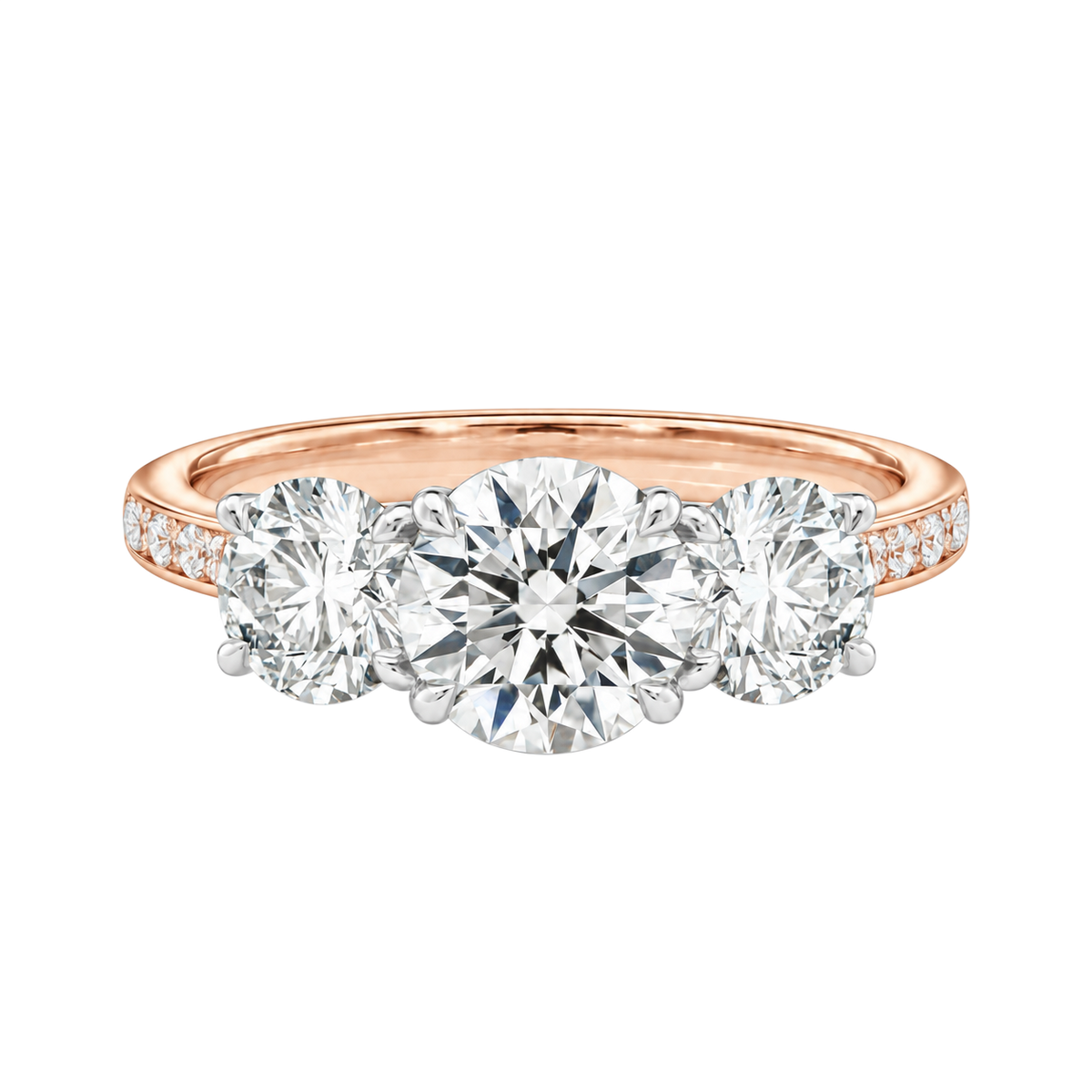 Trinity - Round - Rose/White Tone - Channel