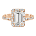 Cordelia - Emerald - Rose Gold - Channel