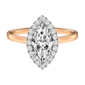 Cordelia - Marquise - Rose / White Tone - Plain