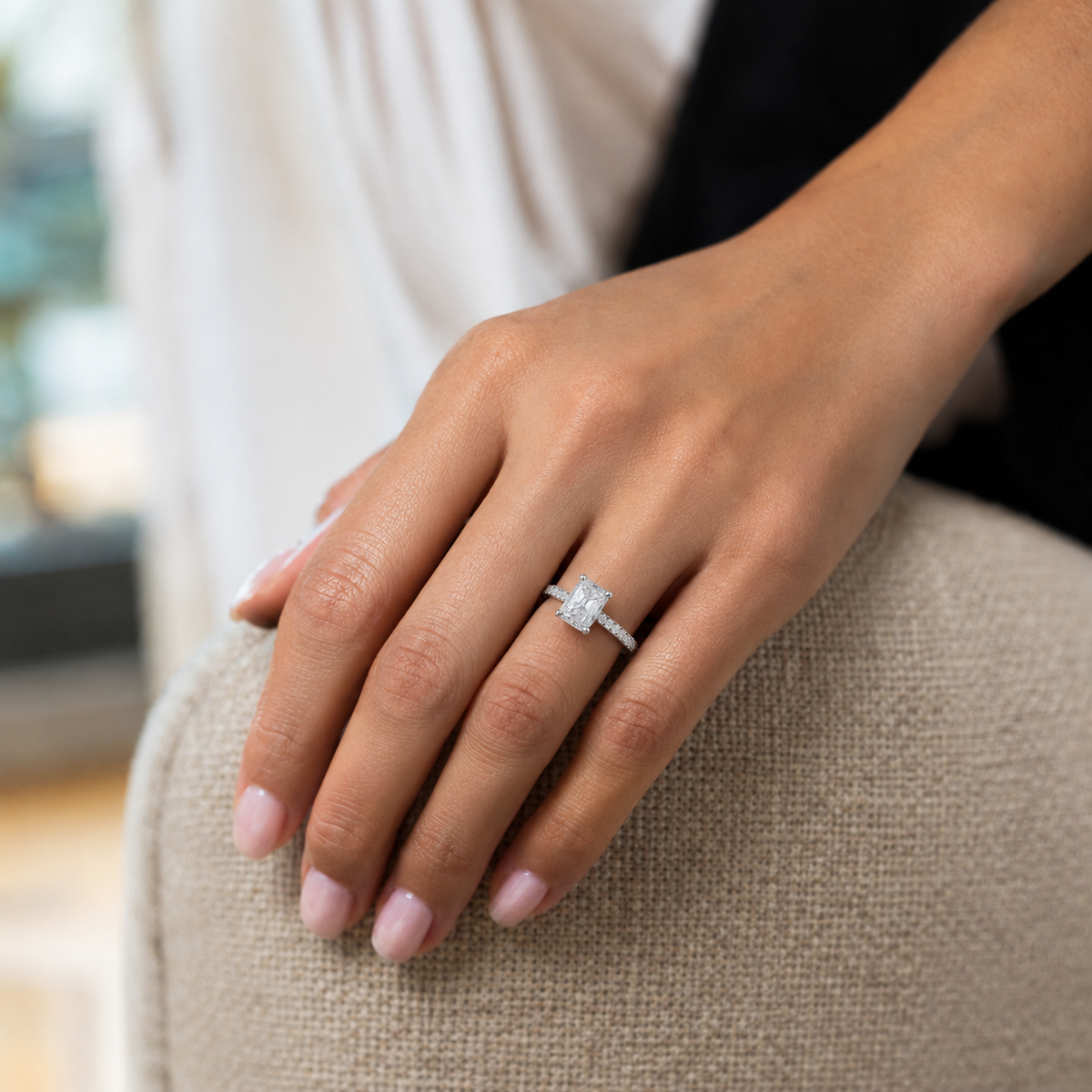 Talia - Radiant - Platinum - Pavé
