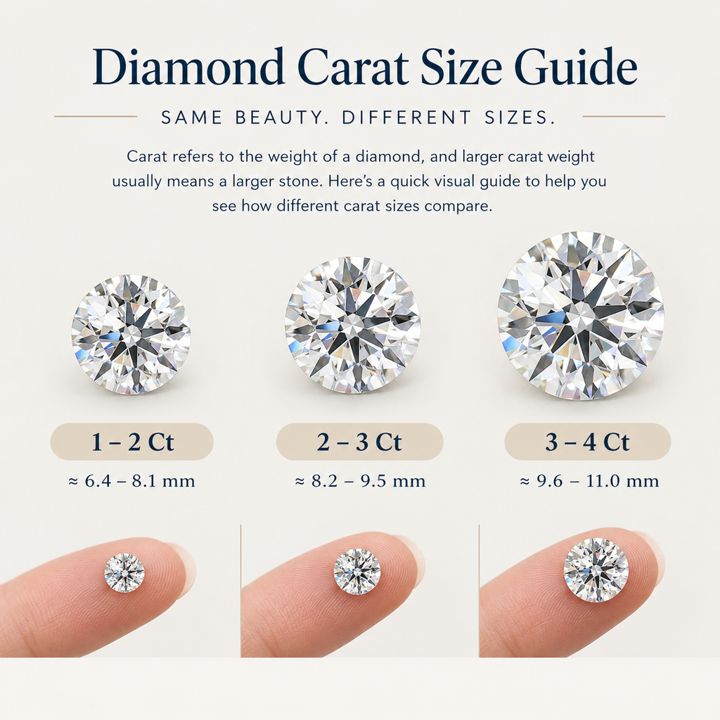 Carat size guide