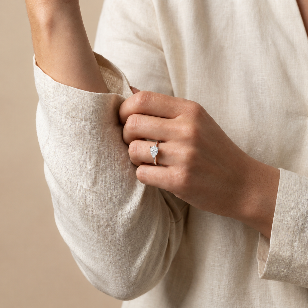 Blaire - Pear - Rose/White Tone - Pavé