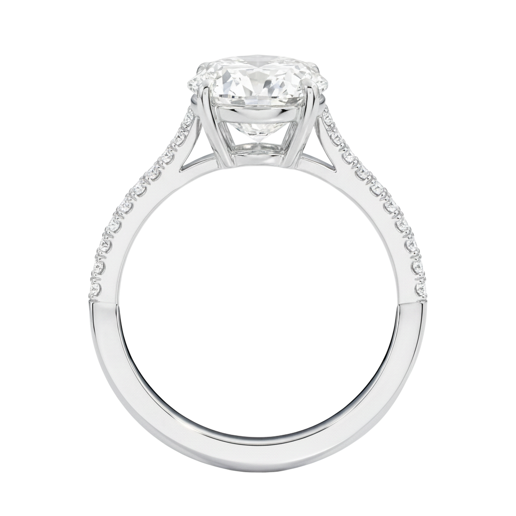 Wreath - Emerald - Platinum - Pavé