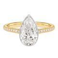 Solenne - Pear - Yellow/White Tone - Pavé