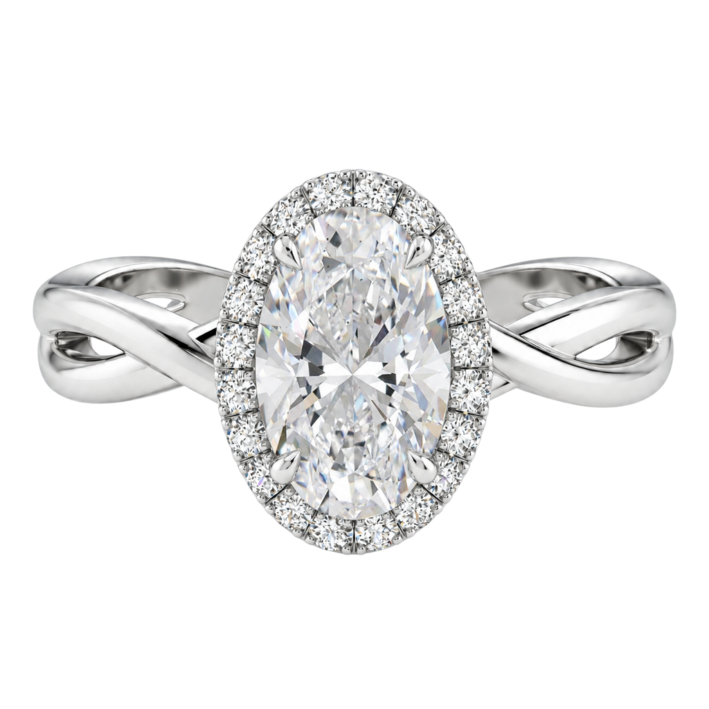 Braid - Oval - Platinum - Plain
