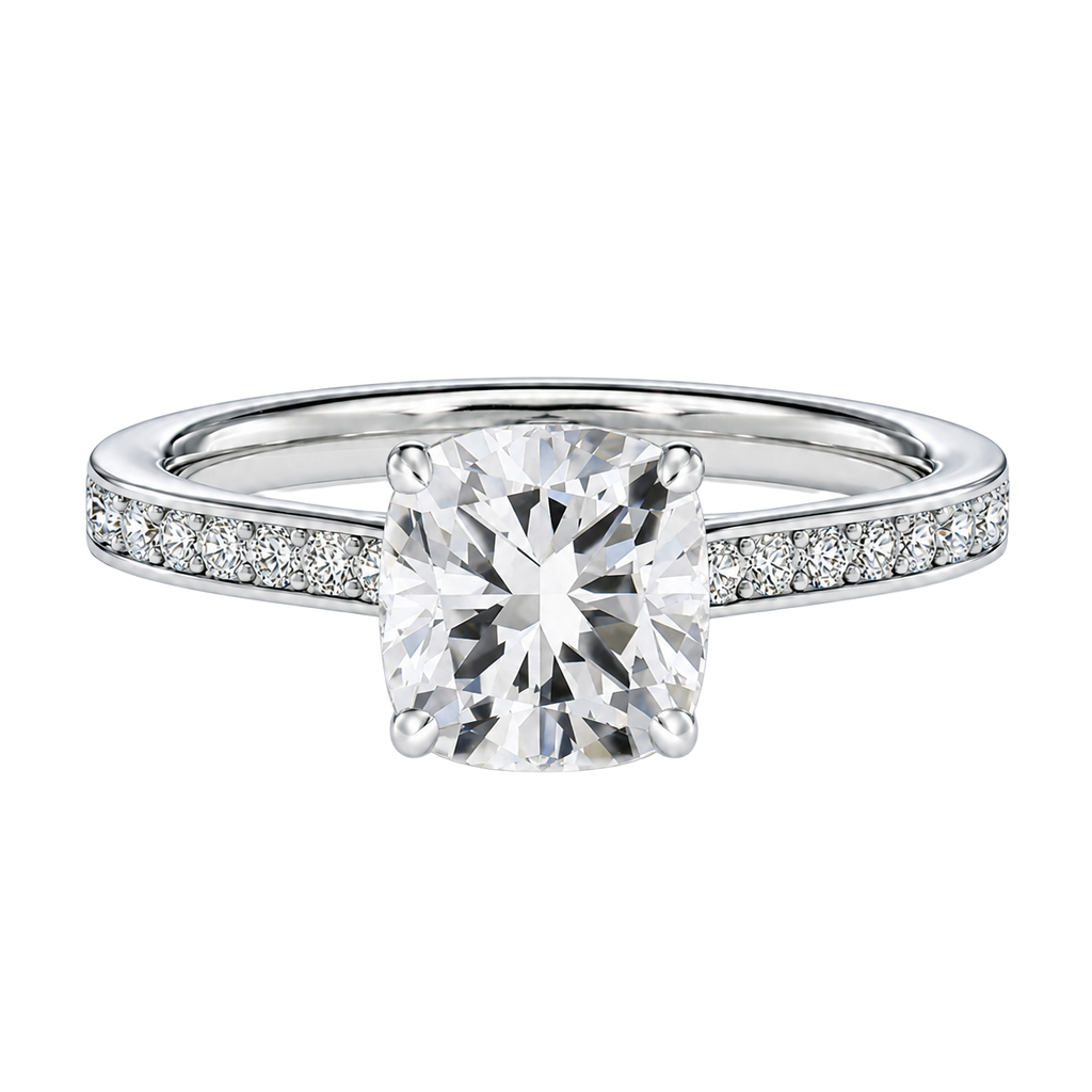 Talia - Cushion - Platinum - Channel